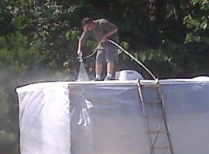 Applying thermal barrier coating Applying thermal barrier coating